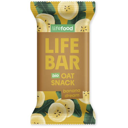 Бар Lifefood Lifebar Oat Snack banánový BIO 40 g