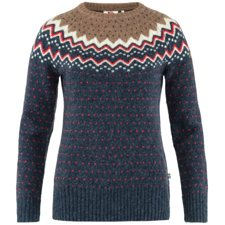 Дамски пуловер Fjällräven Övik Knit Sweater W син Navy