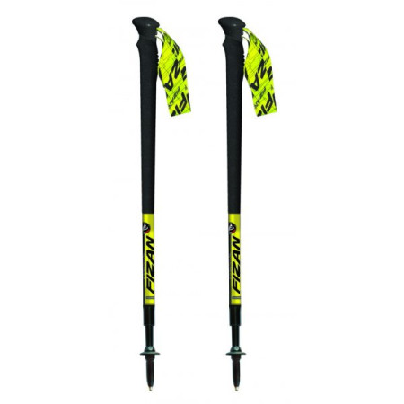 Туристически щеки Fizan Trail Essential черен/жълт