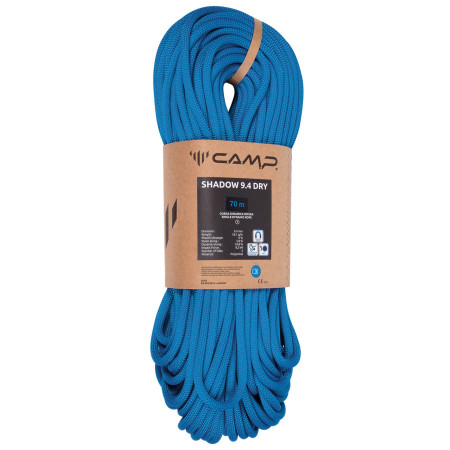 Въже за алпинизъм Camp Shadow 9.4 Dry - 70m син Blue