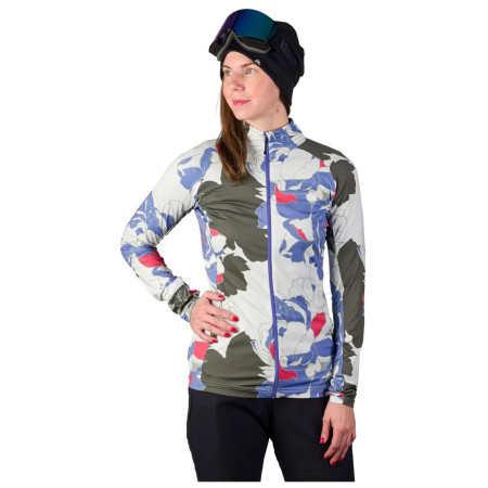 Дамски функционален суитшърт Northfinder Tiara бежов / зелен multicolorprint