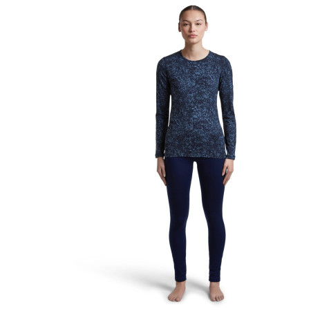Дамска функционална блуза Icebreaker Women M 200 Oasis LS Crewe Moss BloomAOP