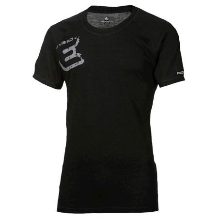 Функционална мъжка тениска  Progress Progress NKR Print "E" potisk черен Black