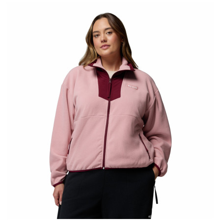 Дамски суитшърт Columbia Sequoia Grove™ Full Zip Fleece розов Eraser Pink, Rich Wine