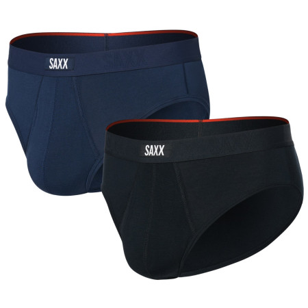 Мъжки слипове Saxx Vibe Xtra Soft Comfort Brief Fly 2Pk черен/син black/navy