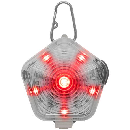 Светлина за куче Ruffwear The Beacon™ Safety Light бял Clear Lake