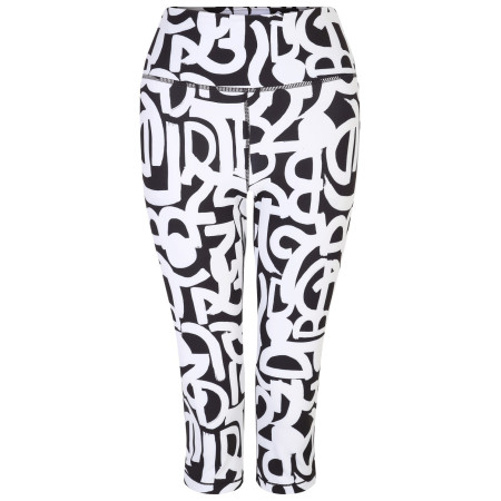 Дамски 3/4 клин Dare 2b Influential 3/4 бял/черен Blk&WhtGrafi