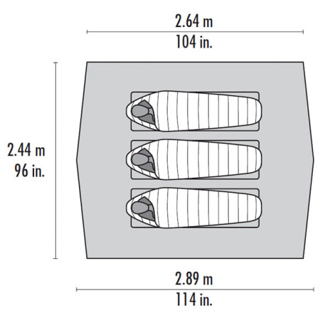 Свръх лека палатка MSR Thru-Hiker 70 Wing V2