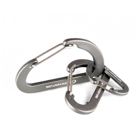 Карабинер LifeVenture Karabiners (3 Pack) сив