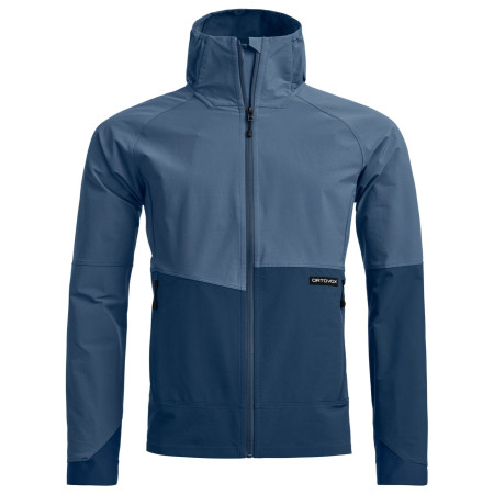 Мъжко софтшел яке Ortovox Venet Softshell Hooded Jacket син Light Nunatak