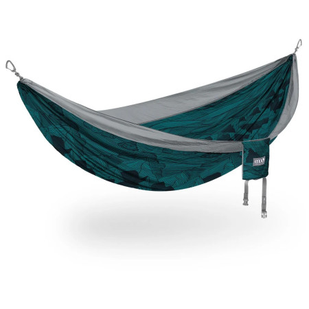 Хамак Eno DoubleNest Print сив/зелен MountainstoSea/Grey