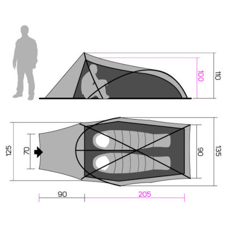 Палатка Hannah Hawk 2