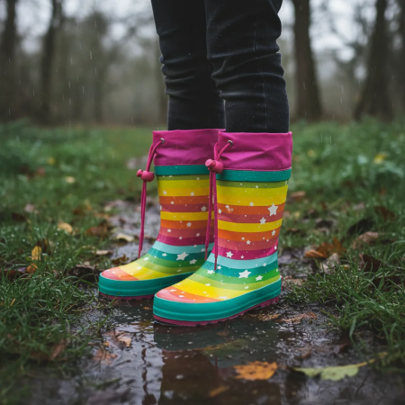 Детски гумени ботуши Pidilidi Rainbow