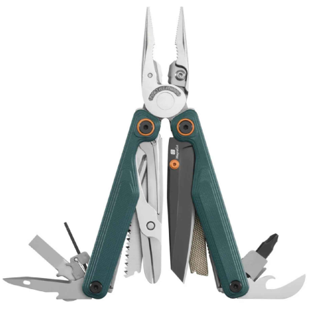 Мултуфункционален инструмент Leatherman Wave Alpha + Bit Kit зелен CASCADIA