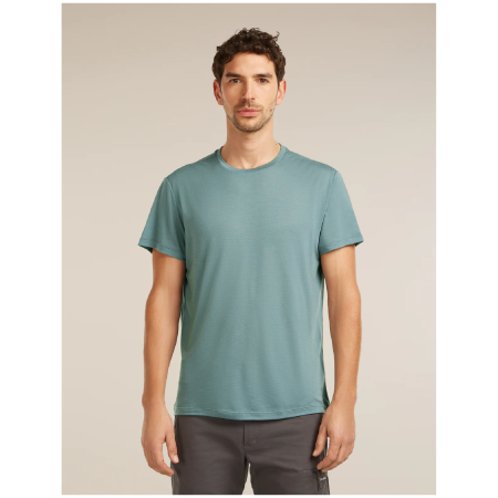 Функционална мъжка тениска Icebreaker Men Merino Blend Core SS Tee светло син BLUE ASH