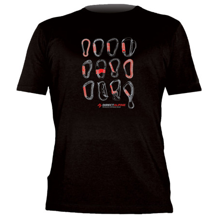 Мъжка тениска Direct Alpine Flash черен Black(Carabiners)