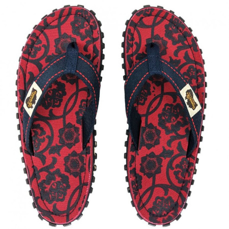 Джапанки Gumbies Islander Flip-Flops - Red & Blue Rose