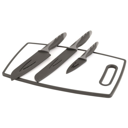 Дъска за рязане и ножове Outwell Caldas Knife Set сив