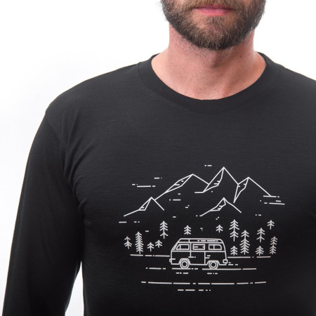 Функционална мъжка тениска Sensor Merino Active Pt Van Life dl.rukáv