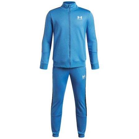 Спортен екип Under Armour UA B Icon Knit Tracksuit Aegean Blue син Aegean Blue / / White