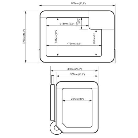 Kомпресорен хладилник Yolco BCX40