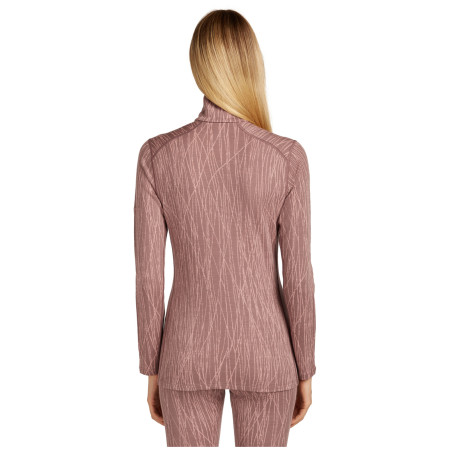 Дамска функционална блуза Icebreaker Women Merino 260 Tech Vertex LS Half Zip Delta Lines AOP