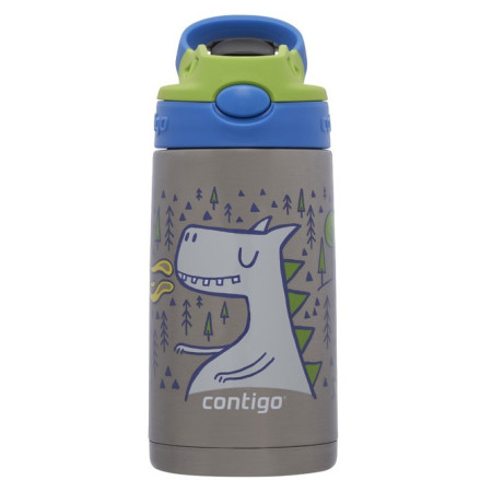 Детски термос Contigo Easy Clean 380ml сребърен/син matcha dragon