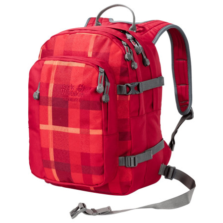 Детска раница Jack Wolfskin Berkeley S червен IndianRedWovenCheck