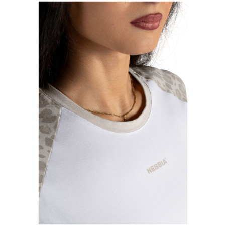 Дамска тениска Nebbia Crop Top Leopard '97 Primal