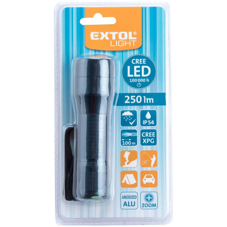 Фенер Extol Фенерче Zoom 250 lm