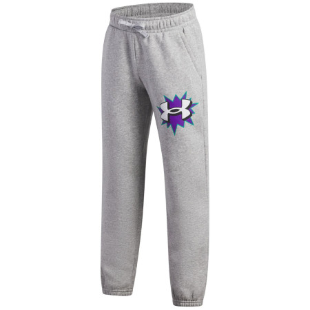 Детски панталони Under Armour UA B Rival FLC Graphics Jgr Mod Gray Light Heather