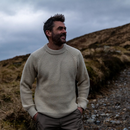Мъжки пуловер Fjällräven Övik Waffle Knit M