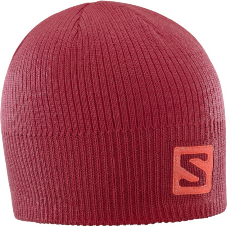 Шапка Salomon Logo Beanie червен BikingRed
