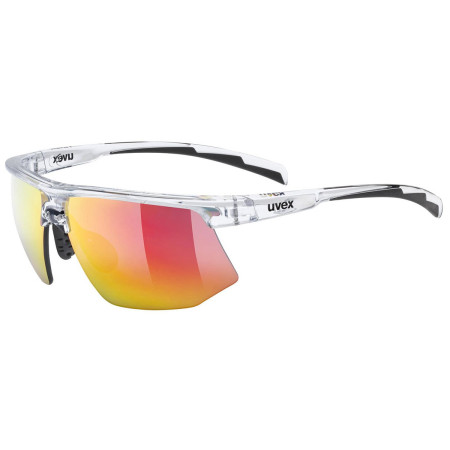 Слънчеви очила Uvex Aerios бяло / червен clear / mir.red