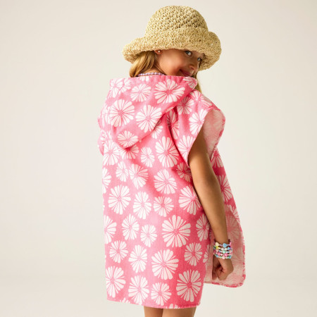 Детско пончо Regatta Kids Towel Robe PinkHazPetal