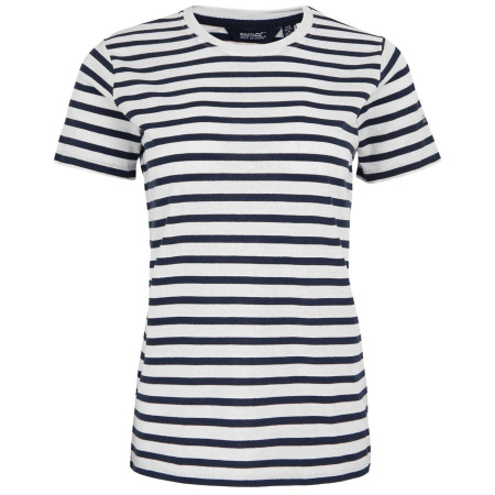 Дамска тениска Regatta Bayletta SS Tee бял / син Wht/NvyStrpe