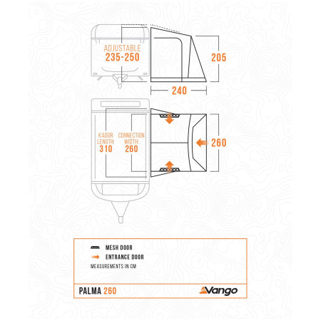 Форселт за каравана Vango Palma 260