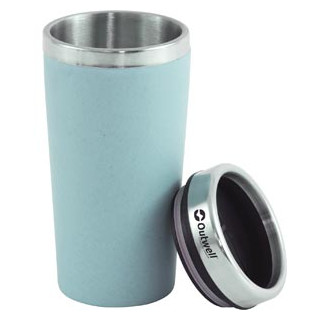 Термо чаша Outwell Vacuum Bamboo Mug светло син