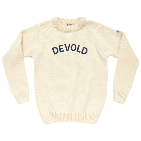 Пуловер Devold Nansen Legacy Sweater бял OFFWHITE/INK