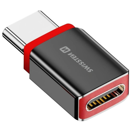 Адаптор Swissten Dataguard With Data Blocking USB-C (Male) / USB-C (Female)