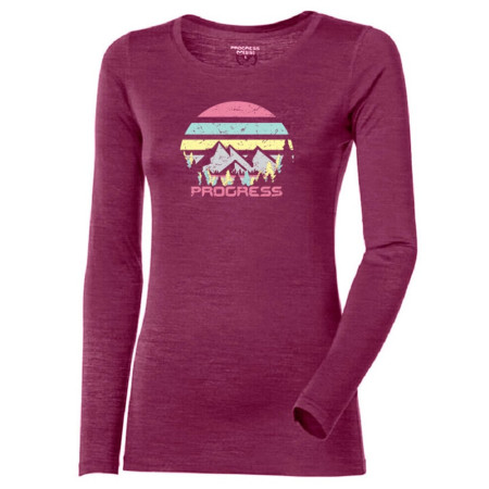 Дамска функционална блуза Progress Hela "Landscape" лилав ostruzinova