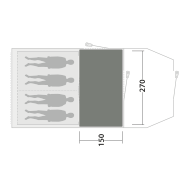 Килим за палатка Outwell Cozy Carpet Rockwell 4