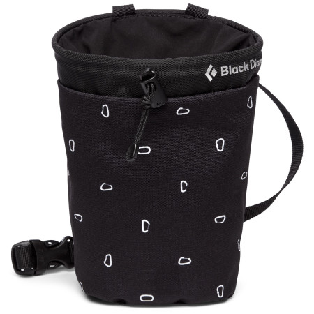 Плик за магнезий Black Diamond Gym Chalk Bag M/L черен BlackBinerPrint