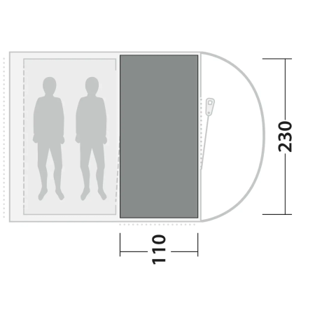 Килим за палатка Outwell Cozy Carpet Sky 2