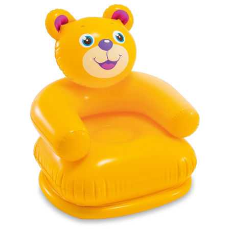 Надуваем фотьойл Intex Happy Animal Chairs оранжев orange