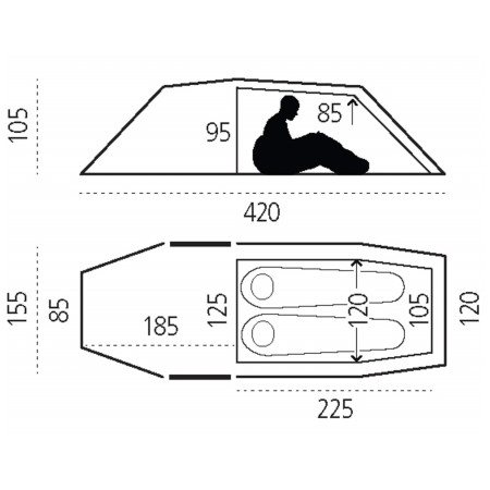 Палатка Fjällräven Keb Endurance 2