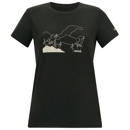 Дамска тениска Regatta Womens Fingal Stretch черен Black
