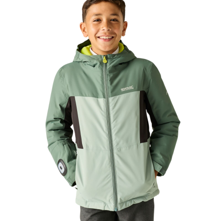 Детско зимно яке Regatta Beamz Dark Forest/Glacier Green