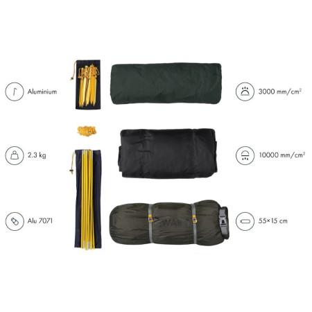 Свръх лека палатка Warg Atak 3