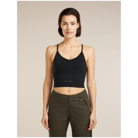 Спортен сутиен Icebreaker Merino Blend 260 Seamless Rib Strappy Tank